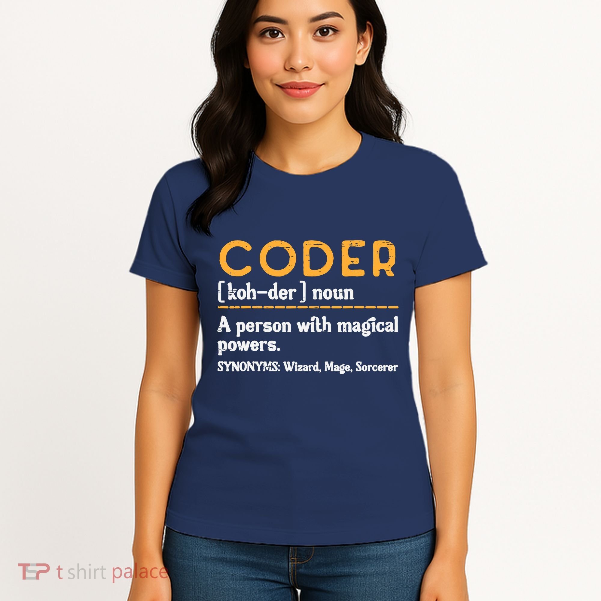 Coder Definiton It Programmer Software Developer Women's T-Shirt