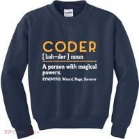 Coder Definiton It Programmer Software Developer Kids Sweatshirt thumb 0