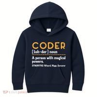 Coder Definiton It Programmer Software Developer Kids Hoodie thumb 0