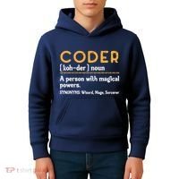 Coder Definiton It Programmer Software Developer Kids Hoodie thumb 4