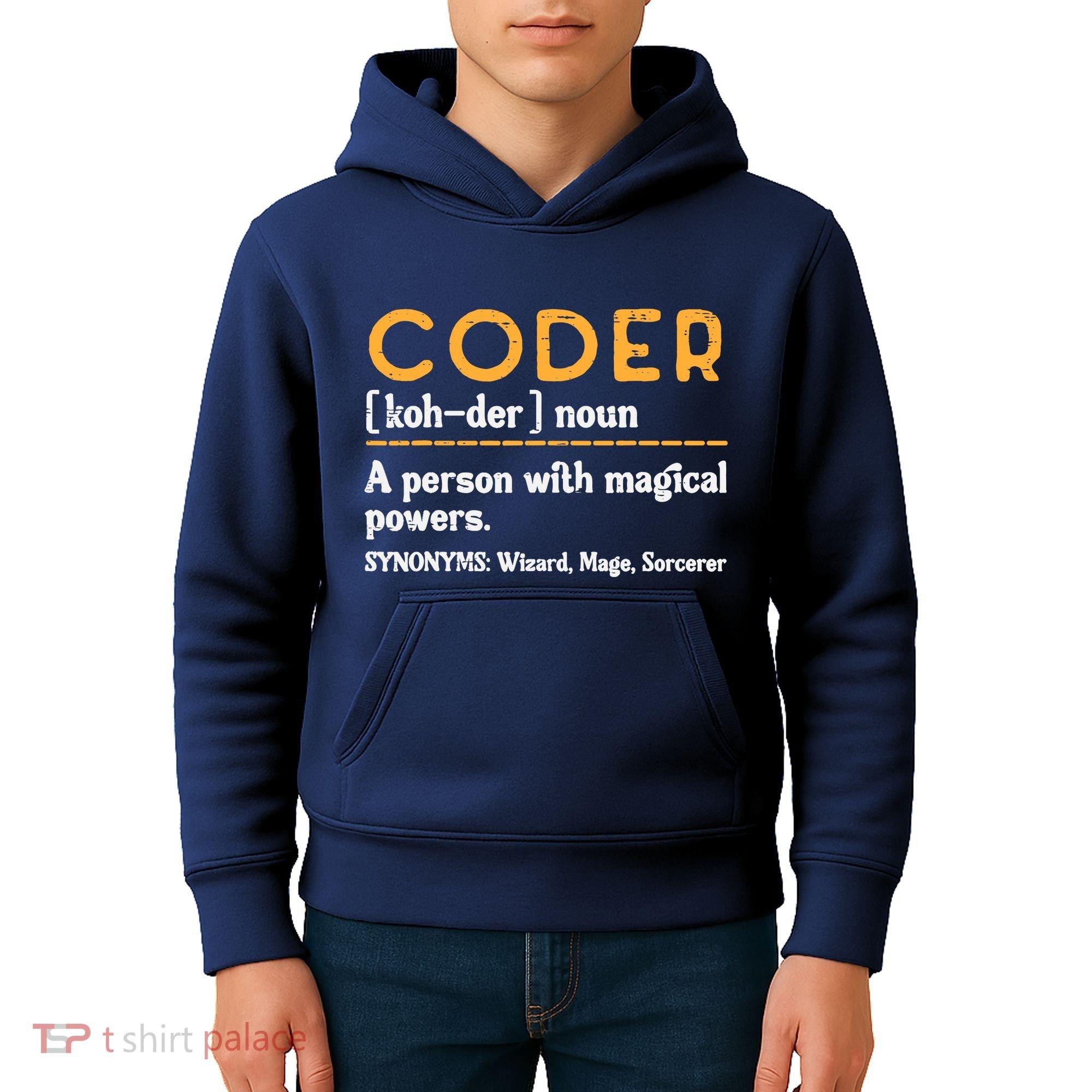 Coder Definiton It Programmer Software Developer Kids Hoodie
