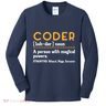 Coder Definiton It Programmer Software Developer Kids Long Sleeve Shirt