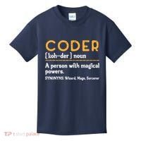 Coder Definiton It Programmer Software Developer Kids T-Shirt thumb 0