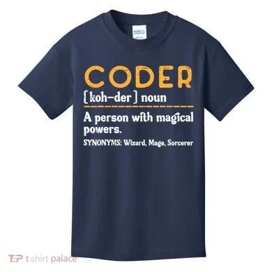 Coder Definiton It Programmer Software Developer Kids T-Shirt