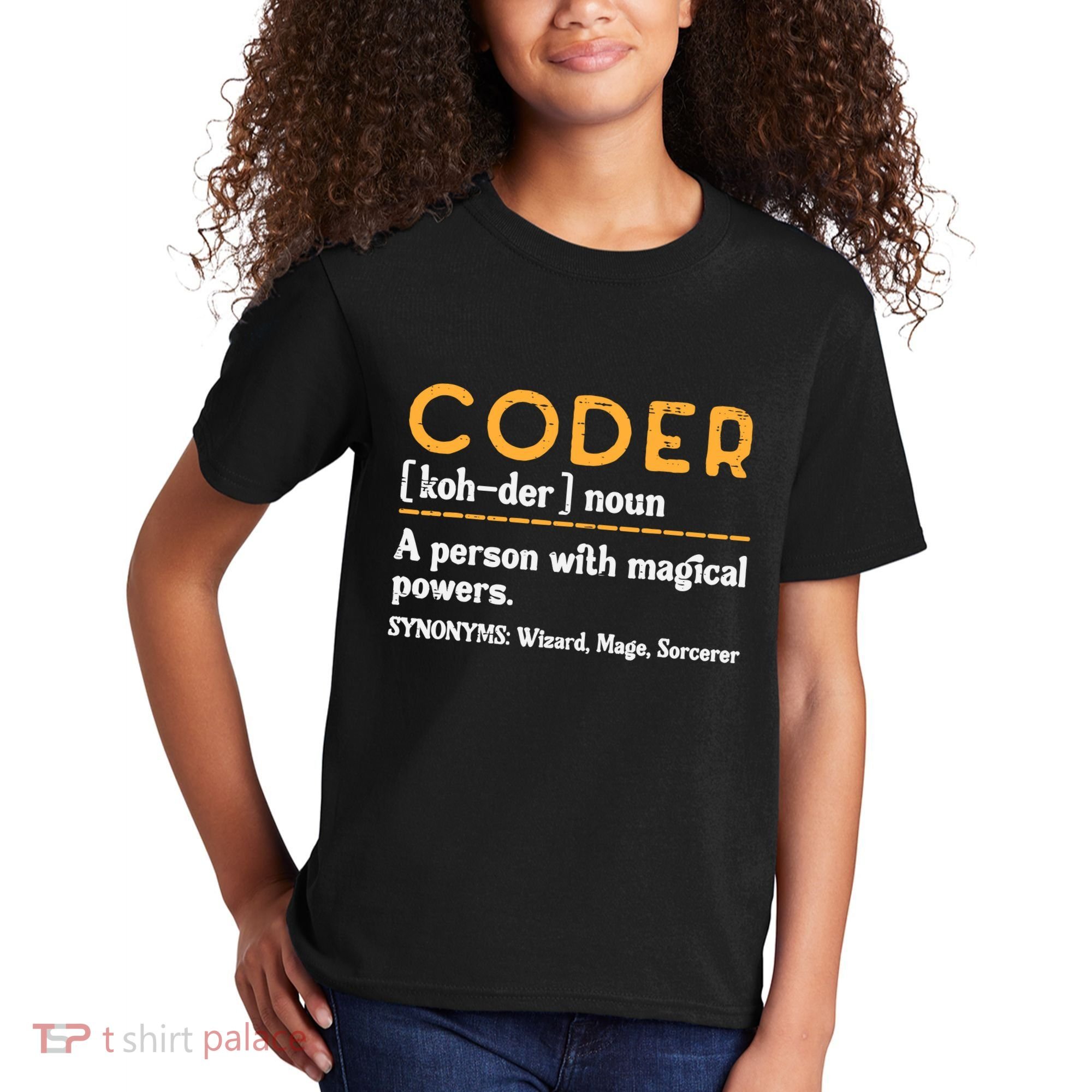 Coder Definiton It Programmer Software Developer Kids T-Shirt