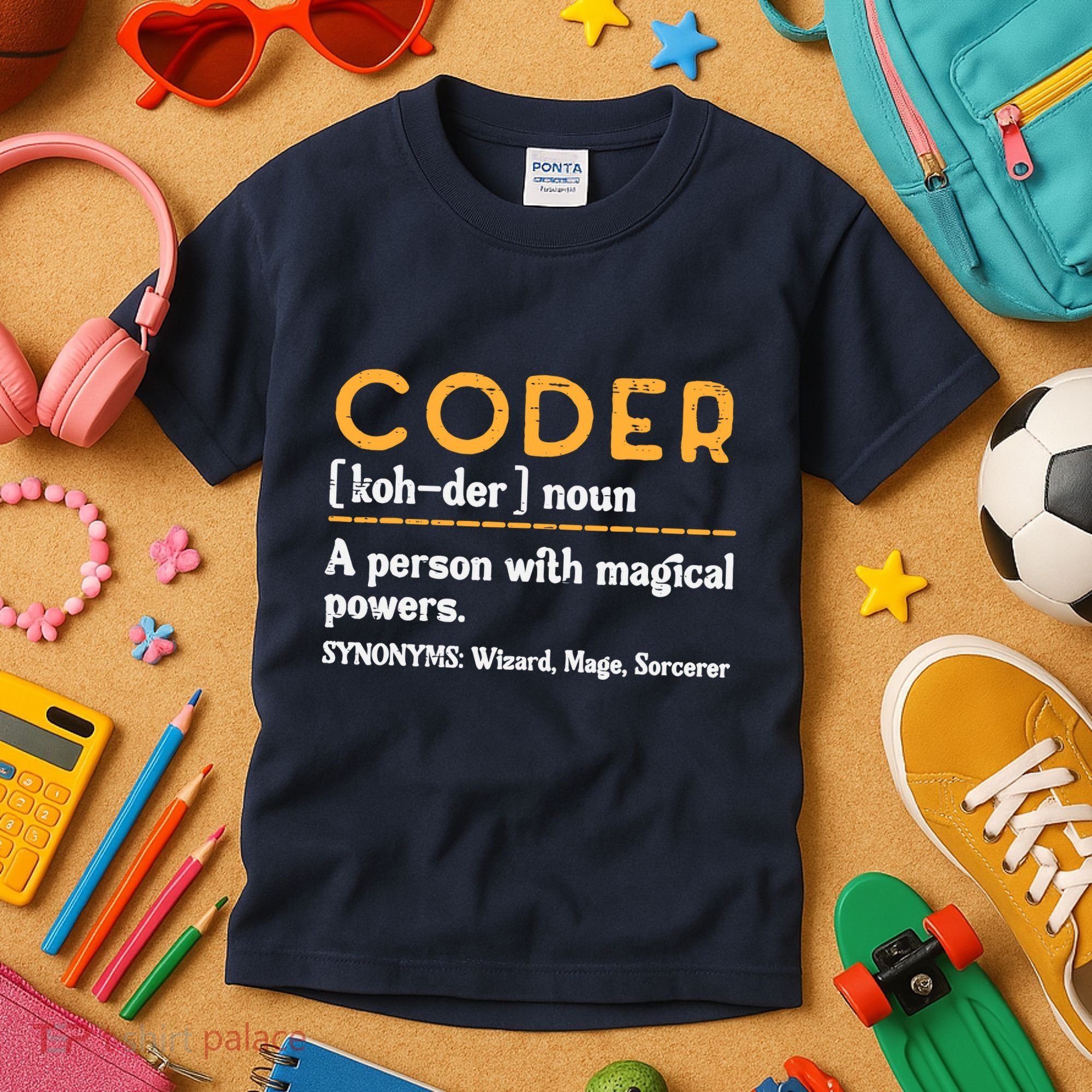 Coder Definiton It Programmer Software Developer Kids T-Shirt