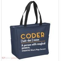 Coder Definiton It Programmer Software Developer Tote Bag thumb 2
