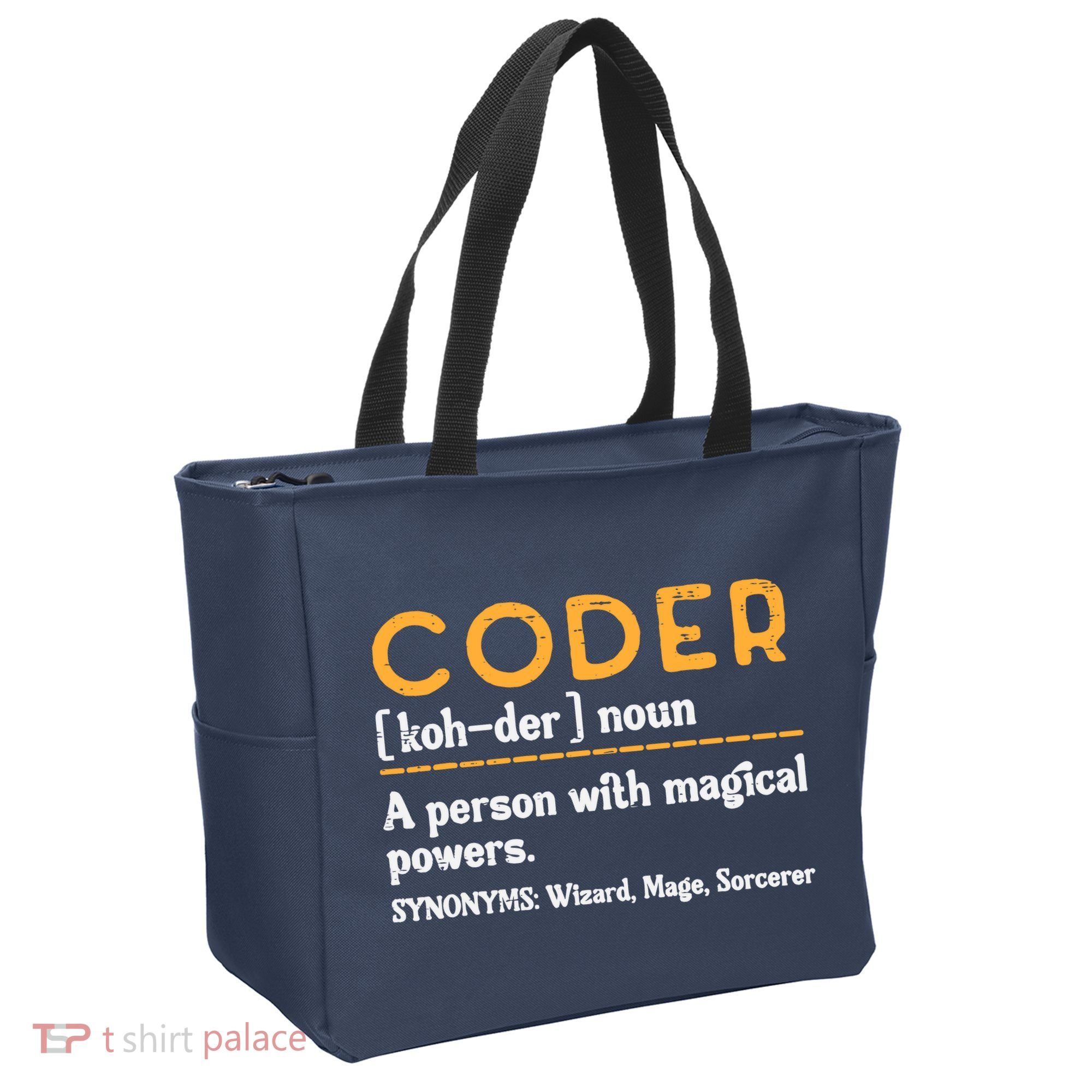 Coder Definiton It Programmer Software Developer Tote Bag