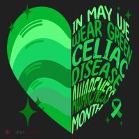 Celiac Disease In May We Wear Green Warrior Supporter Heart Gift Women's Sweatshirt thumb 2