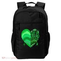 Celiac Disease In May We Wear Green Warrior Supporter Heart Gift Backpack thumb 0