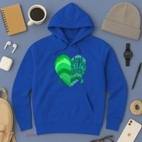 Celiac Disease In May We Wear Green Warrior Supporter Heart Gift Hoodie thumb 3