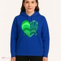 Celiac Disease In May We Wear Green Warrior Supporter Heart Gift Hoodie thumb 5