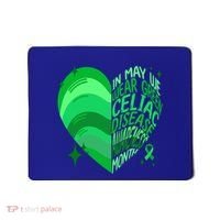 Celiac Disease In May We Wear Green Warrior Supporter Heart Gift Mousepad thumb 0