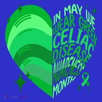 Celiac Disease In May We Wear Green Warrior Supporter Heart Gift Mousepad thumb 1