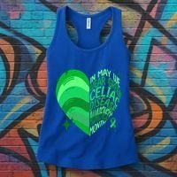 Celiac Disease In May We Wear Green Warrior Supporter Heart Gift Women's Tank Top thumb 3