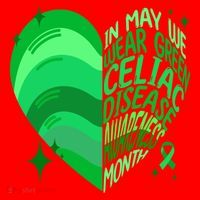Celiac Disease In May We Wear Green Warrior Supporter Heart Gift Santa Hat thumb 1