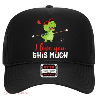 Cute Dinosaur I Love You This Much Valentines Day Trex Hat