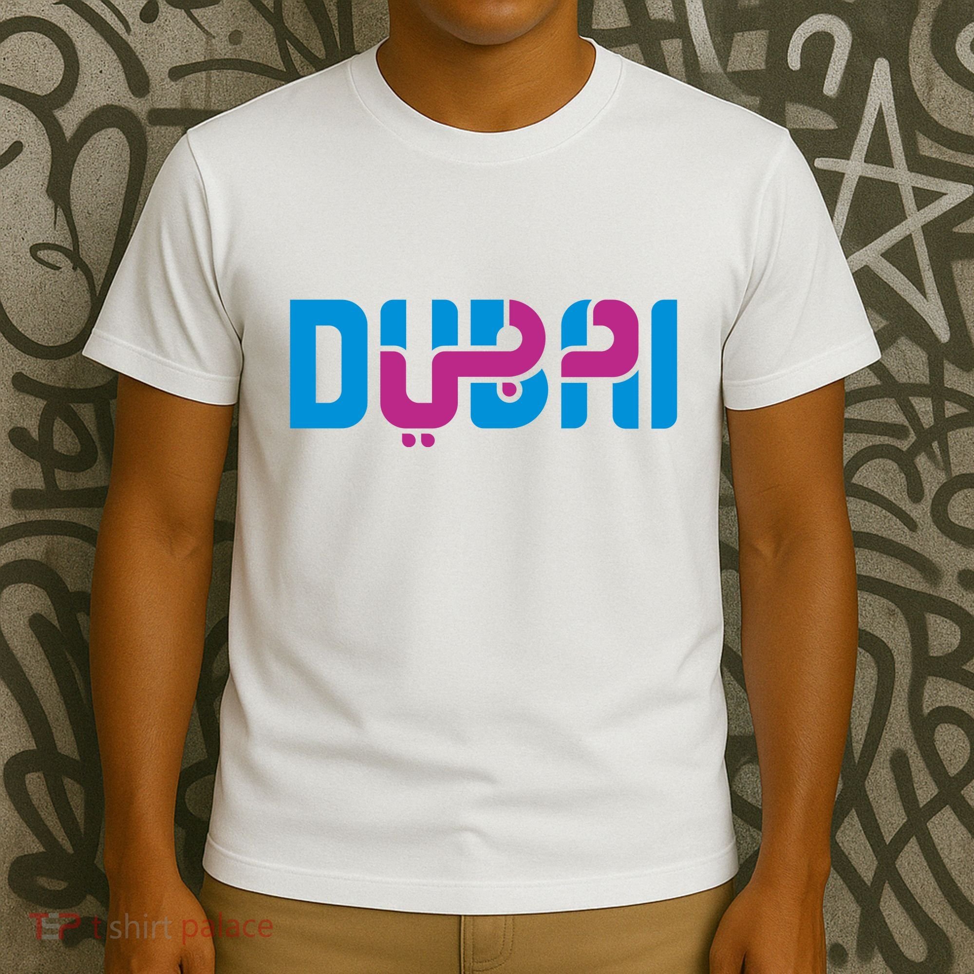 Cool Dubai In Arabic And English Mix T-Shirt