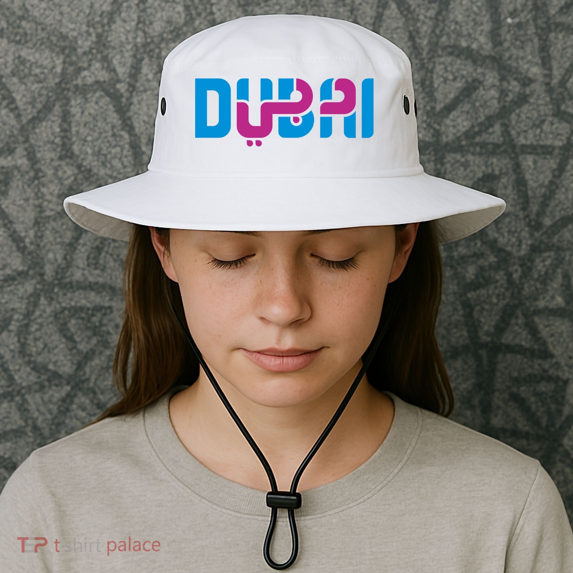 Cool Dubai In Arabic And English Mix Bucket Hat