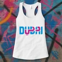 Cool Dubai In Arabic And English Mix Women's Tank Top thumb 3