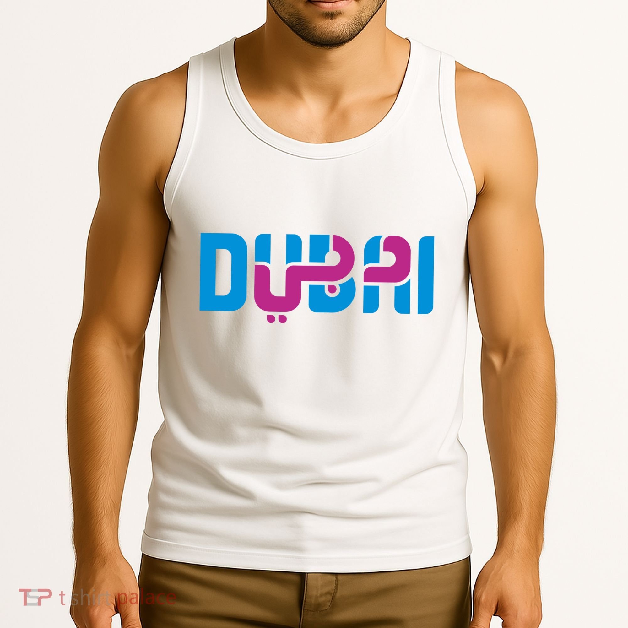 Cool Dubai In Arabic And English Mix Tank Top