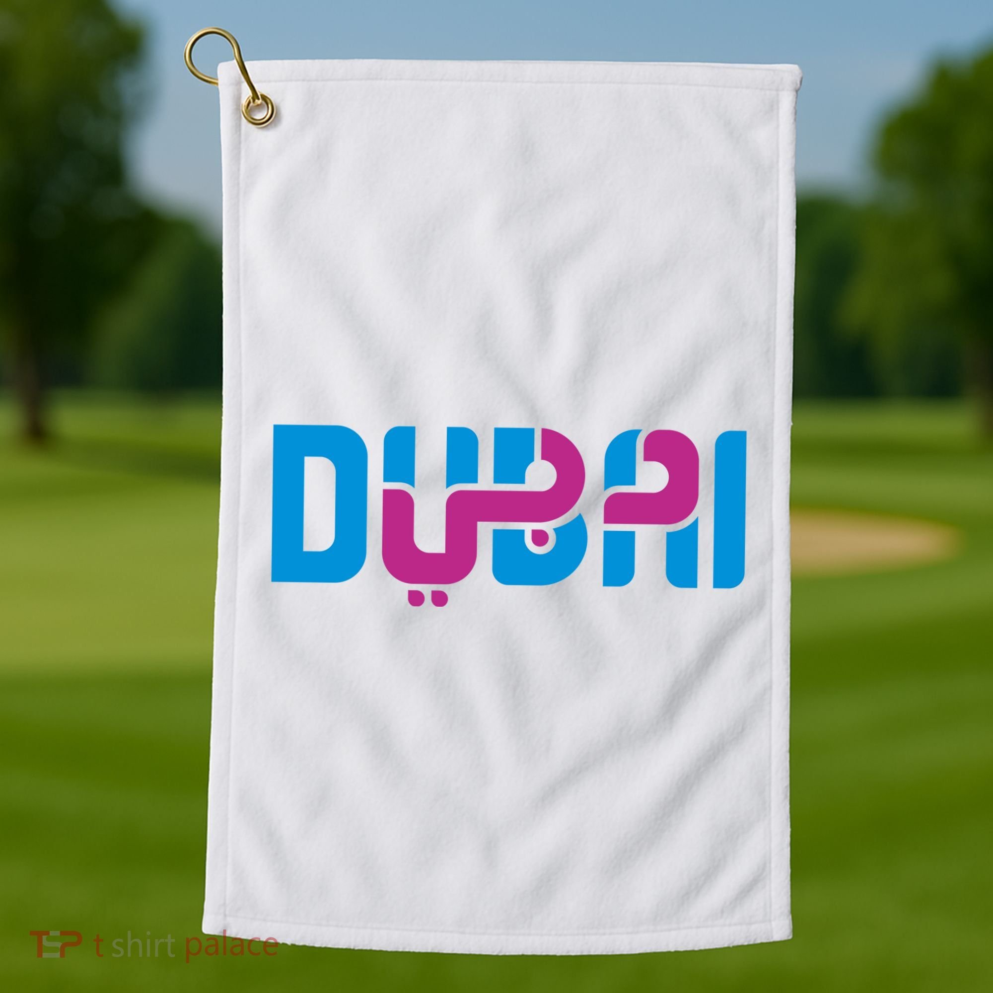 Cool Dubai In Arabic And English Mix Golf Towel