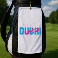 Cool Dubai In Arabic And English Mix Golf Towel thumb 2