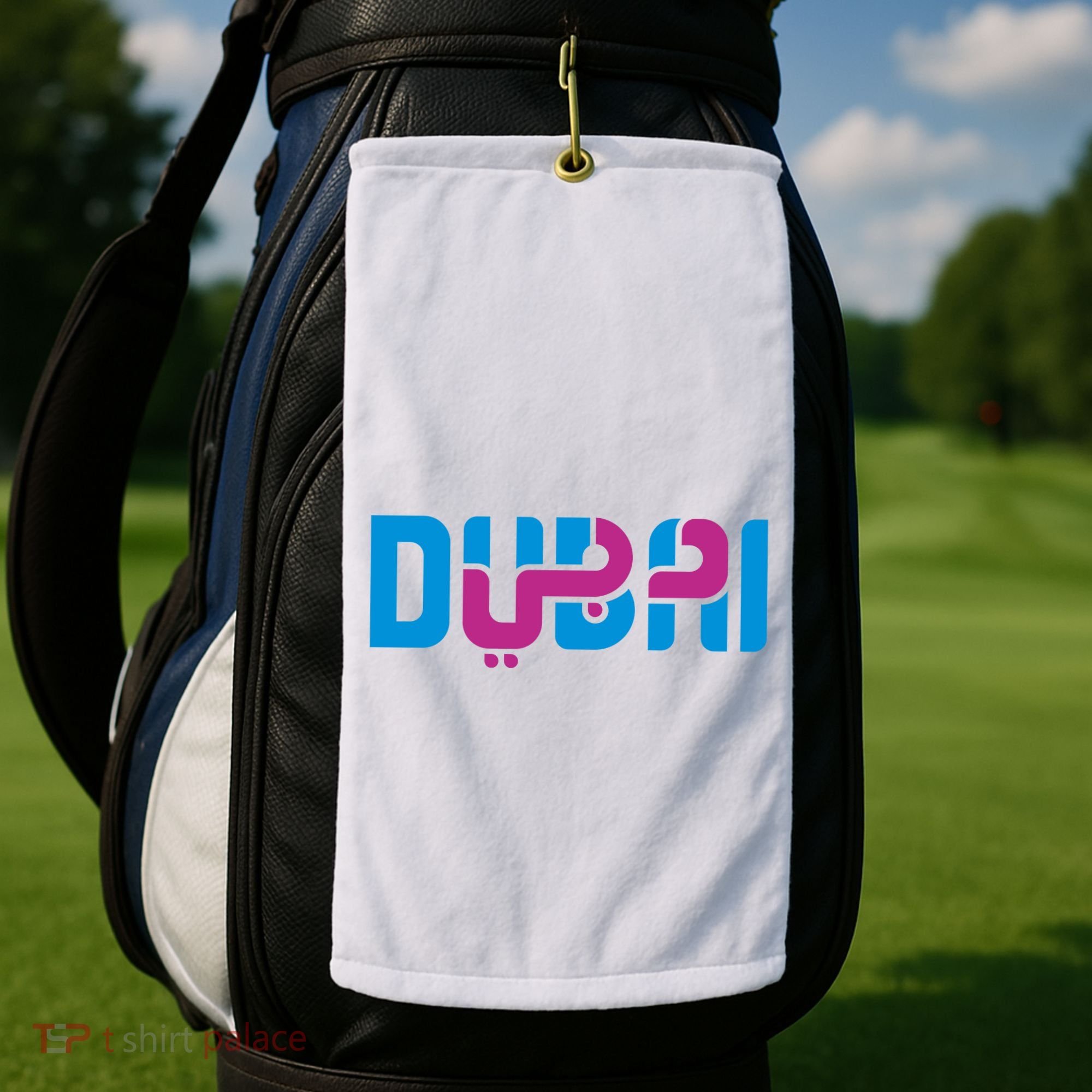 Cool Dubai In Arabic And English Mix Golf Towel