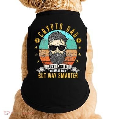 Crypto Dad Just Like A Normal Dad Bitcoin Bulle Father's Day Doggie Tank