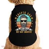 Crypto Dad Just Like A Normal Dad Bitcoin Bulle Father's Day Doggie Tank thumb 0