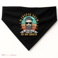 Crypto Dad Just Like A Normal Dad Bitcoin Bulle Father's Day USA-Made Doggie Bandana thumb 0