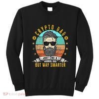 Crypto Dad Just Like A Normal Dad Bitcoin Bulle Father's Day Sweatshirt thumb 0