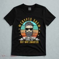 Crypto Dad Just Like A Normal Dad Bitcoin Bulle Father's Day T-Shirt thumb 5