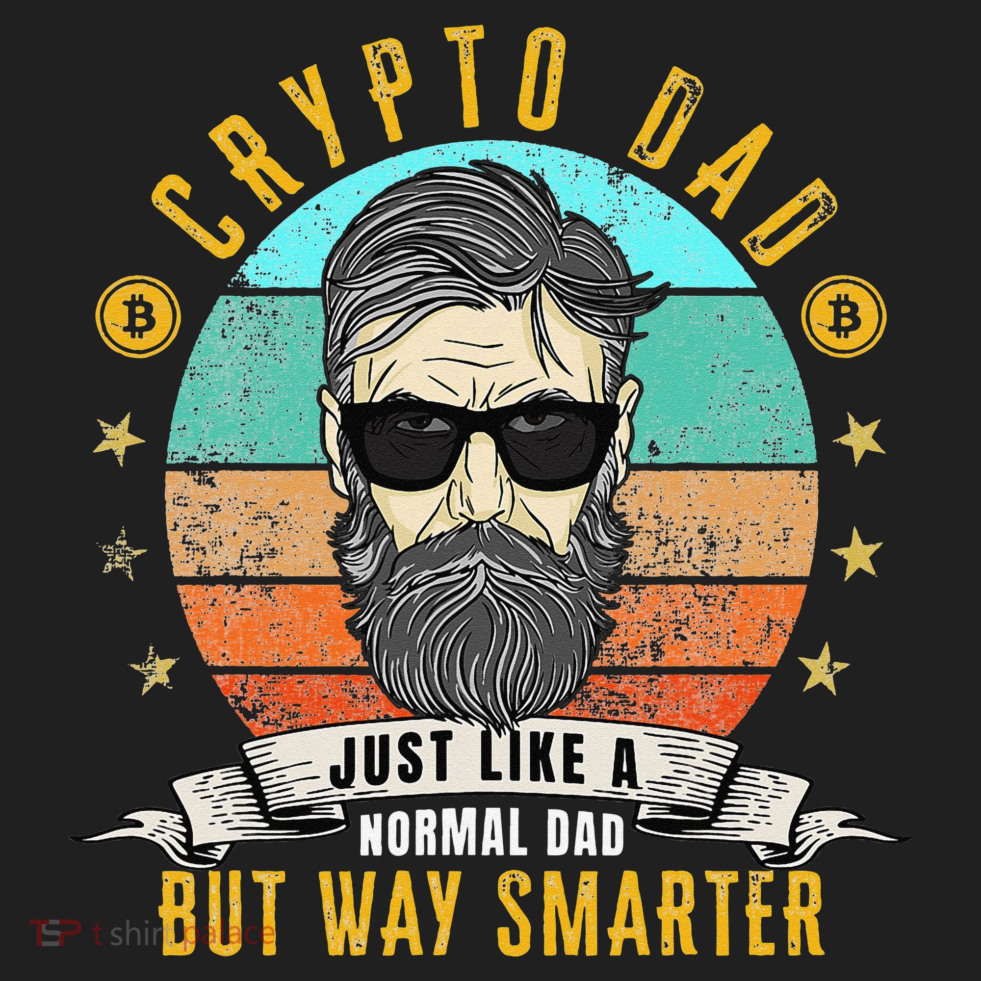 Crypto Dad Just Like A Normal Dad Bitcoin Bulle Father's Day Beanie