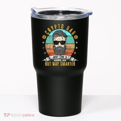 Crypto Dad Just Like A Normal Dad Bitcoin Bulle Father's Day Tumbler