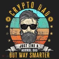 Crypto Dad Just Like A Normal Dad Bitcoin Bulle Father's Day Tumbler thumb 3