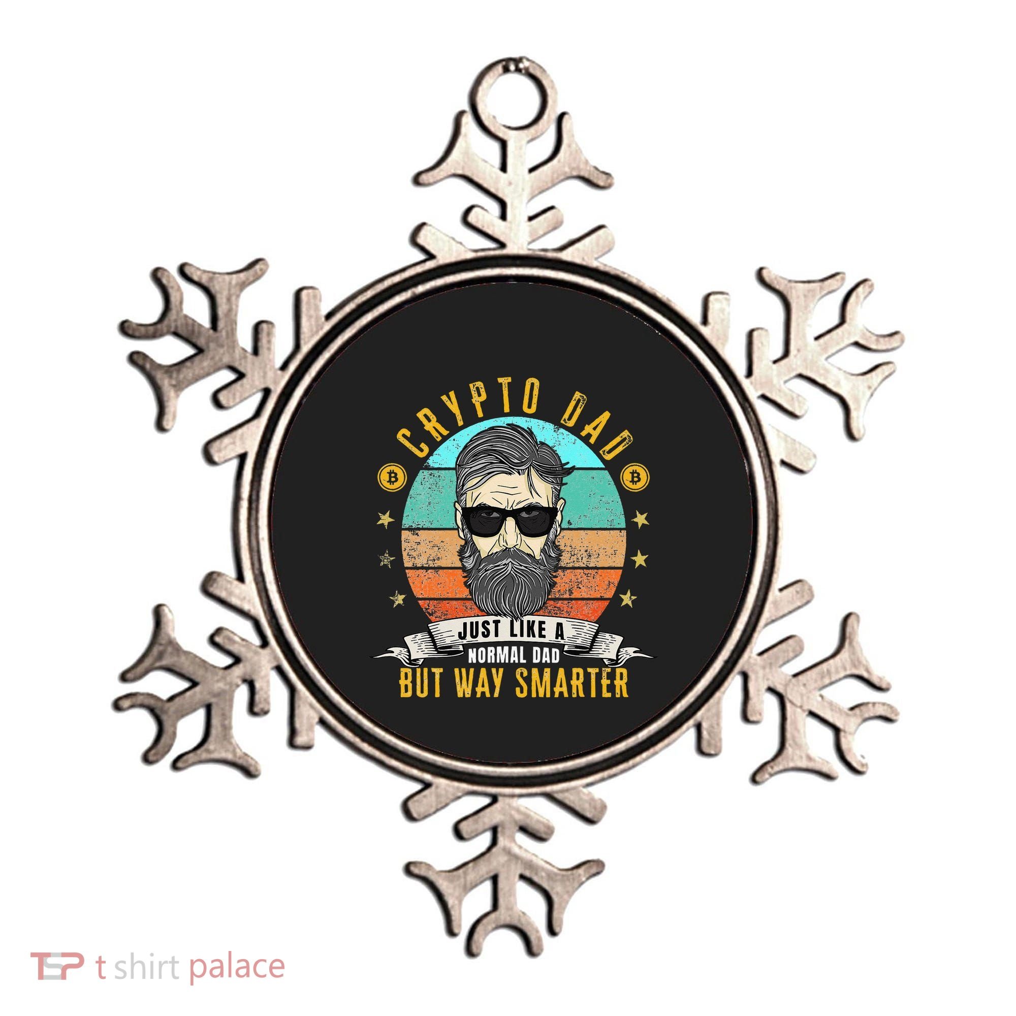 Crypto Dad Just Like A Normal Dad Bitcoin Bulle Father's Day Ornament