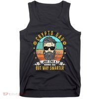 Crypto Dad Just Like A Normal Dad Bitcoin Bulle Father's Day Tank Top thumb 0