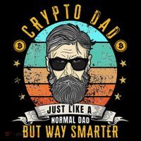 Crypto Dad Just Like A Normal Dad Bitcoin Bulle Father's Day Tank Top thumb 6