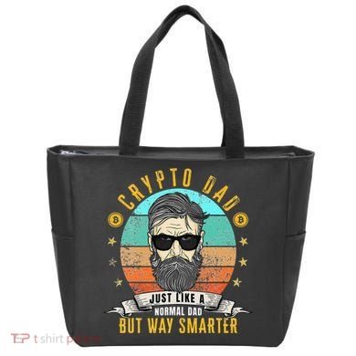 Crypto Dad Just Like A Normal Dad Bitcoin Bulle Father's Day Tote Bag