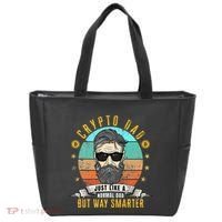 Crypto Dad Just Like A Normal Dad Bitcoin Bulle Father's Day Tote Bag thumb 0