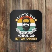 Crypto Dad Just Like A Normal Dad But Way Smarter Coaster thumb 0