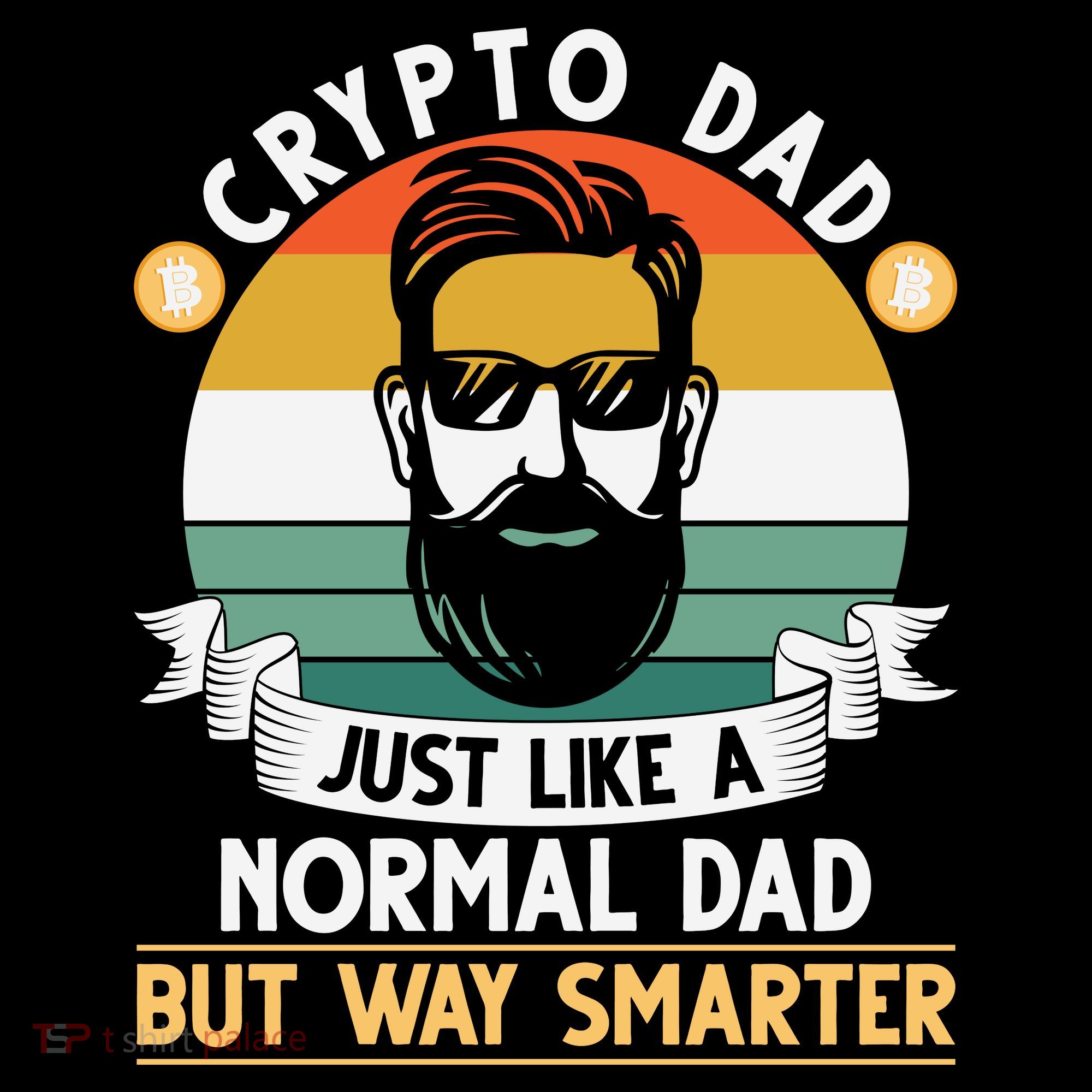 Crypto Dad Just Like A Normal Dad But Way Smarter Baby Bodysuit