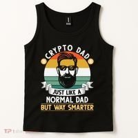 Crypto Dad Just Like A Normal Dad But Way Smarter Tank Top thumb 2