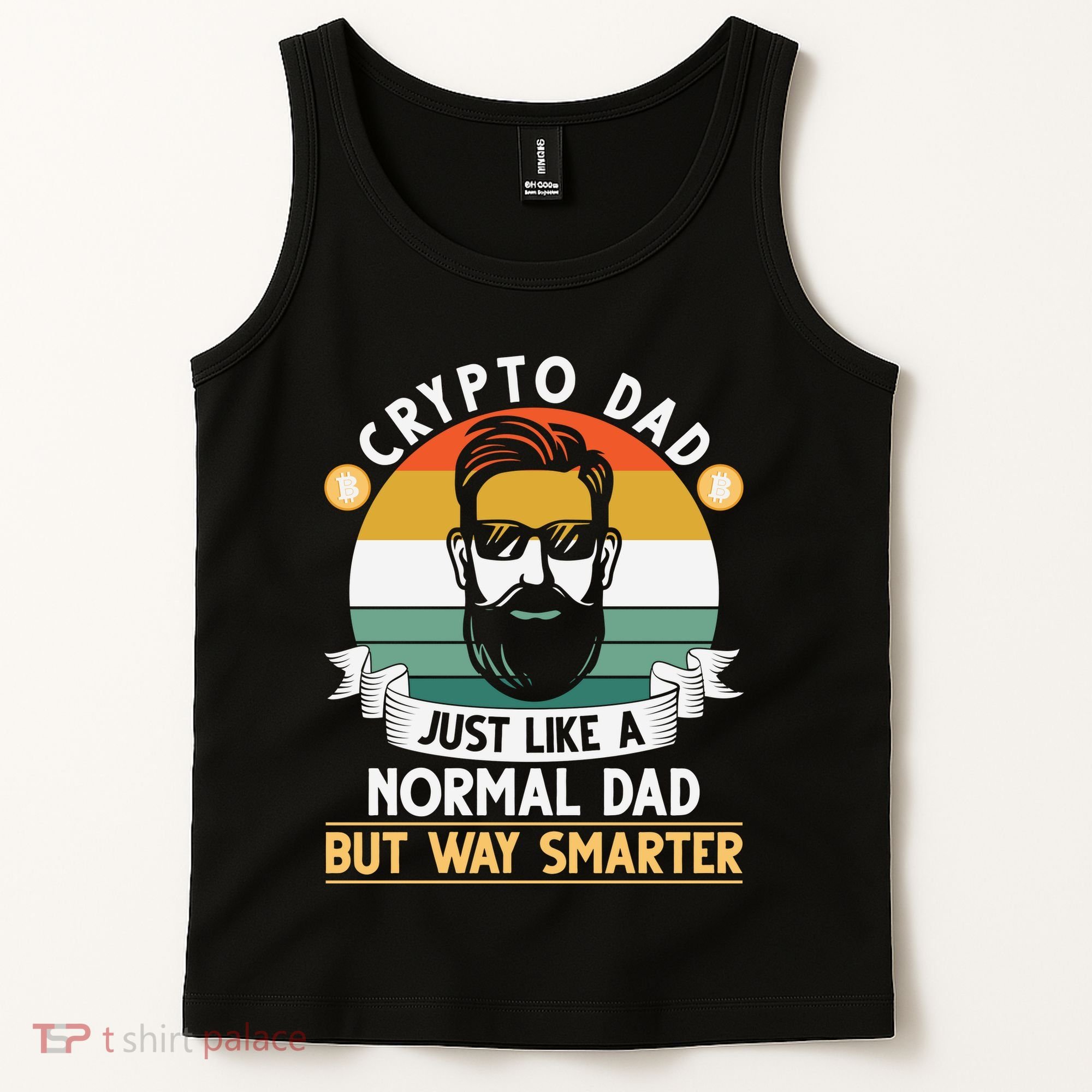 Crypto Dad Just Like A Normal Dad But Way Smarter Tank Top