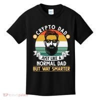 Crypto Dad Just Like A Normal Dad But Way Smarter Kids T-Shirt thumb 0