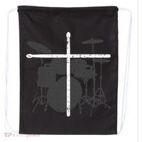 Christian Drummer Jesus Christ Drum Sticks Cross Worship Drawstring Bag thumb 0