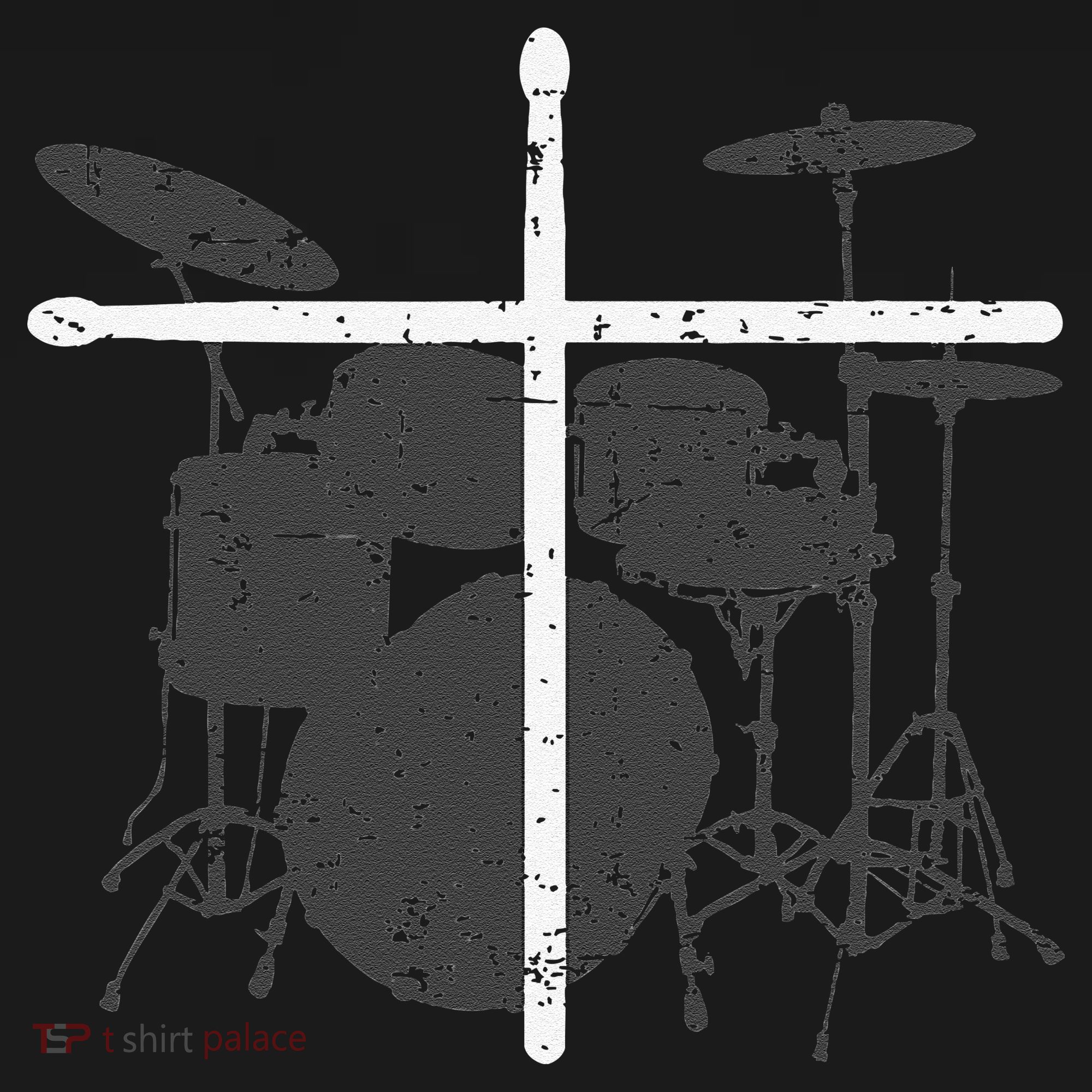 Christian Drummer Jesus Christ Drum Sticks Cross Worship Women's Hoodie
