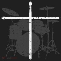 Christian Drummer Jesus Christ Drum Sticks Cross Worship Golf Towel thumb 3