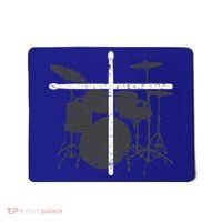 Christian Drummer Jesus Christ Drum Sticks Cross Worship Mousepad thumb 0